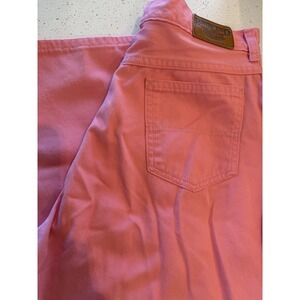 LANDS END Square Rigger‎ Traditional Fit Pink Denim Ladies Size 14